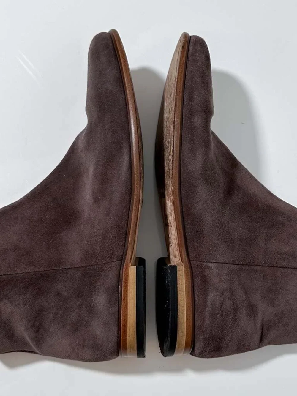 Clarks Brown Suede Zipper Ankle Boots, Men's 10M